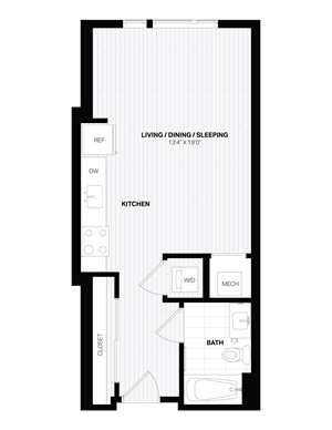 Studio-A1 floor plan