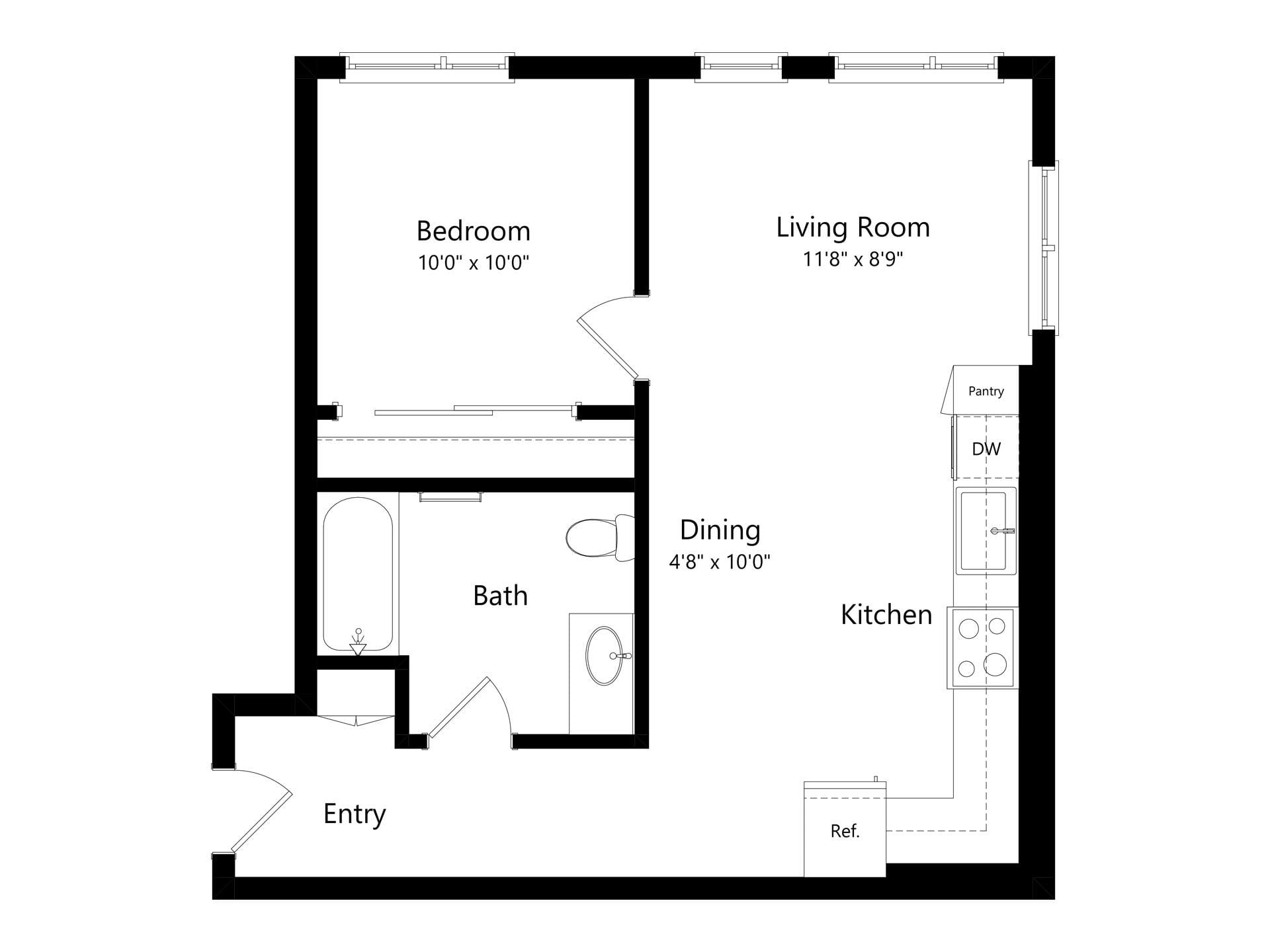 A2.1 floor plan