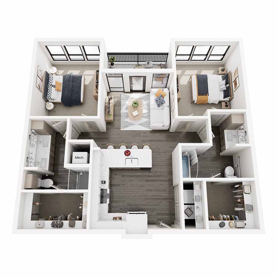B2 ADA floor plan
