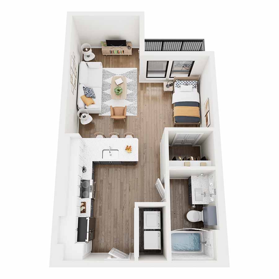 E1 floor plan