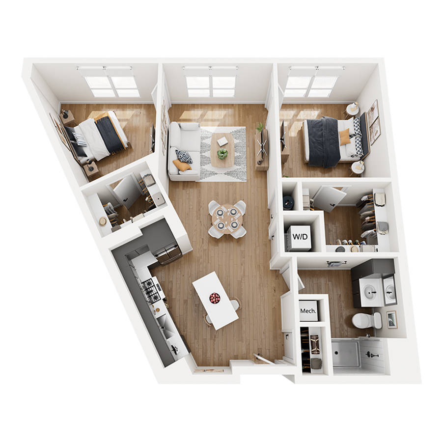 B3 BMR floor plan