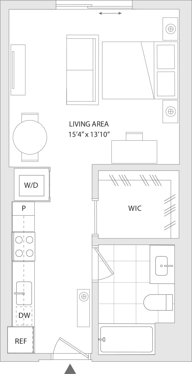 Studio K floor plan