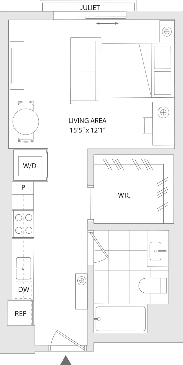 Studio M floor plan