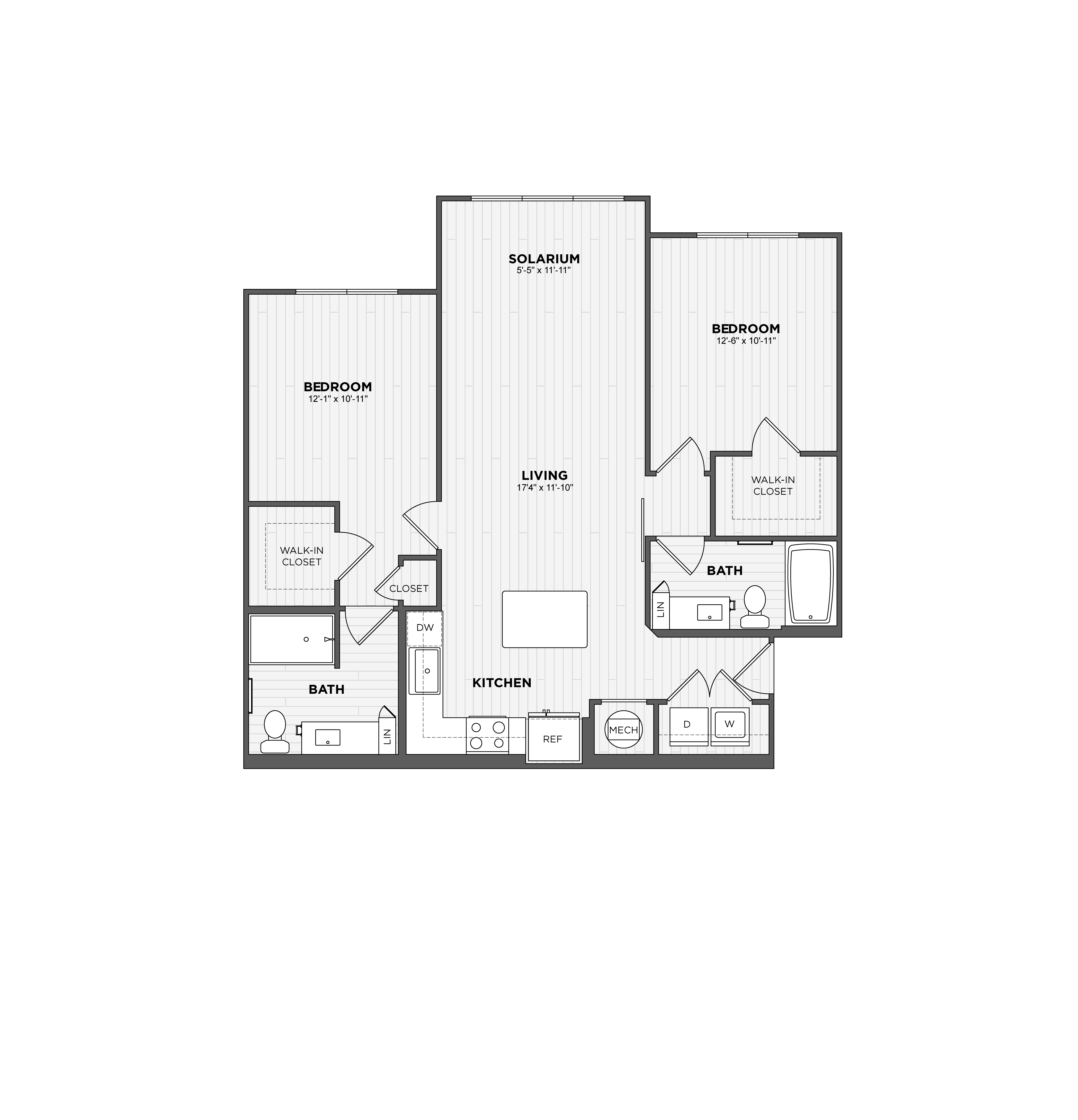 2 Bed/2 Bath-B1-S floor plan