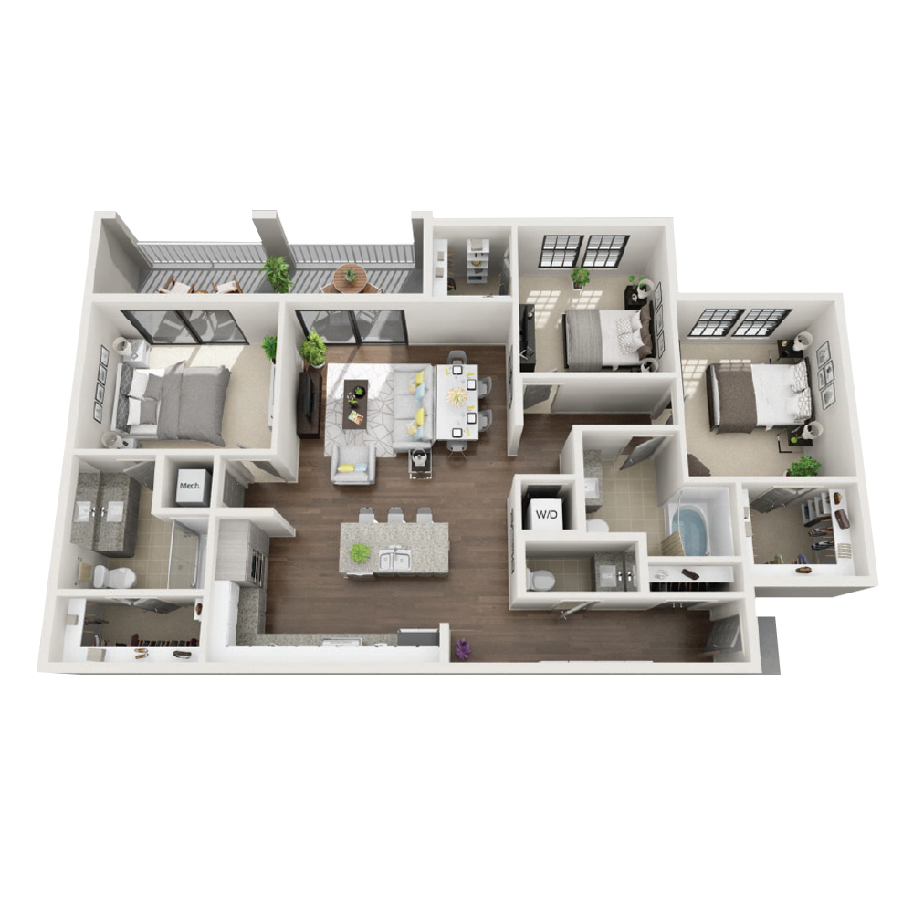 Walnut floor plan