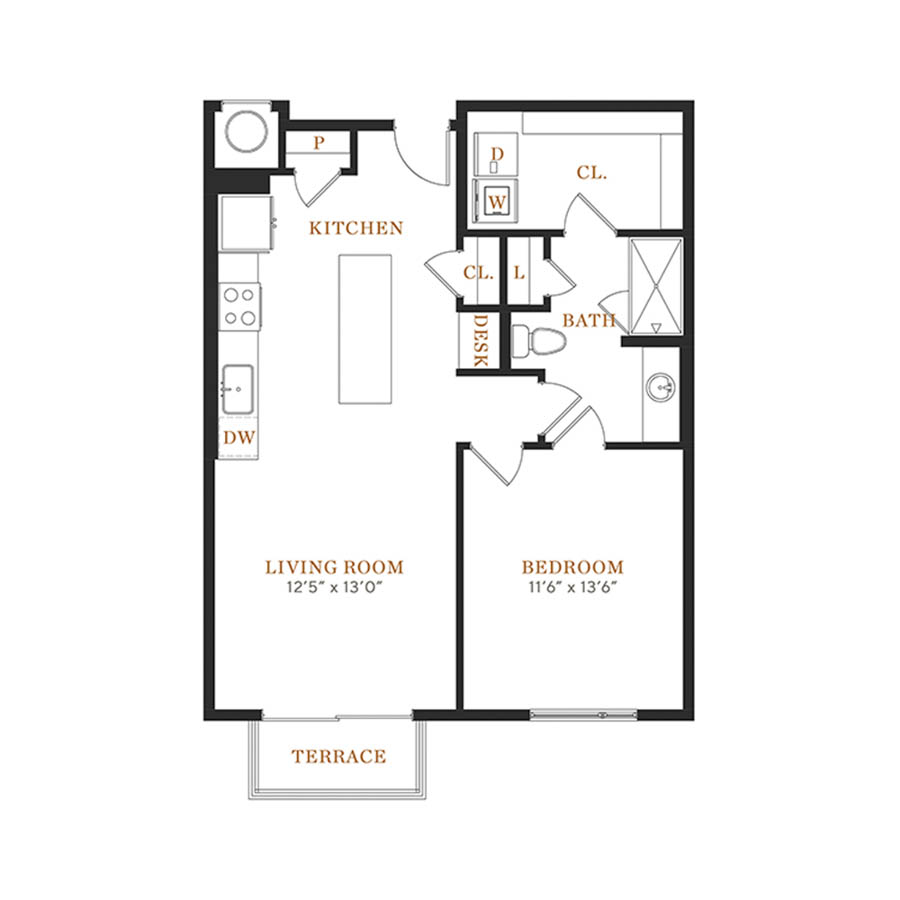 1B.A floor plan