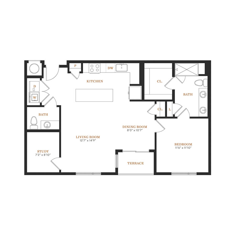 1M floor plan