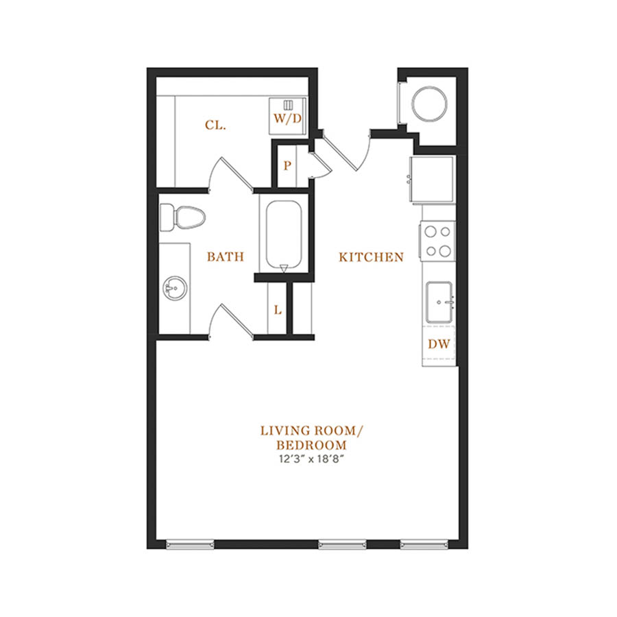 E1 floor plan