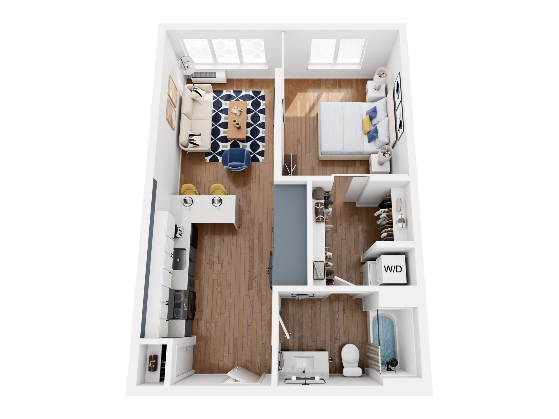 1X1 A2 floor plan