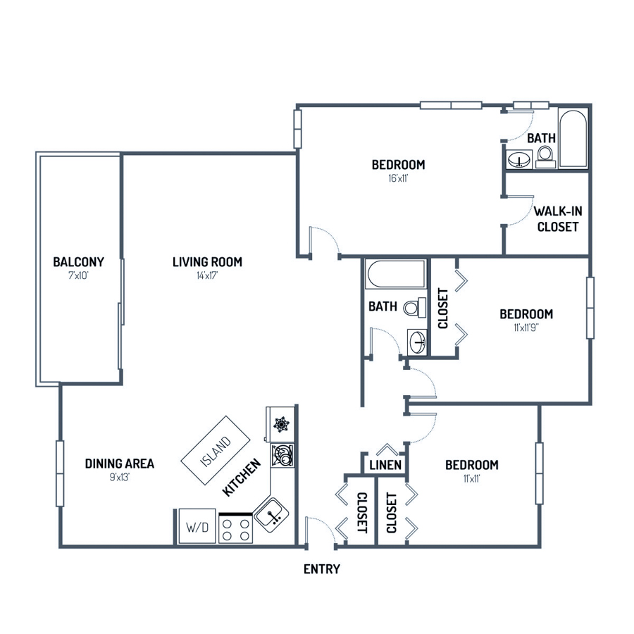 3 Bedroom Apartment – 5351 Harpers Farm Rd #541205, Columbia, MD
