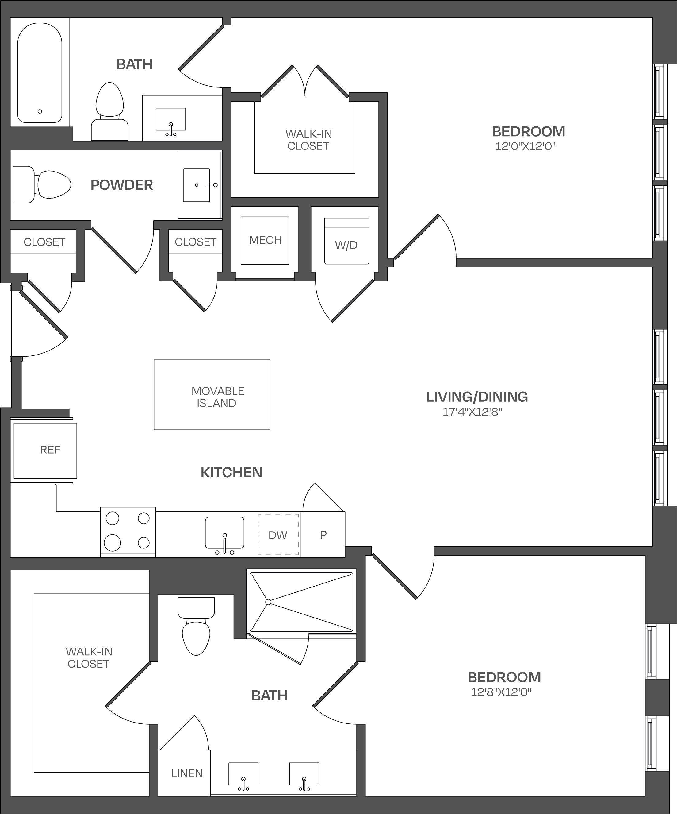 2 Bed/2.5 Bath-C24 floor plan
