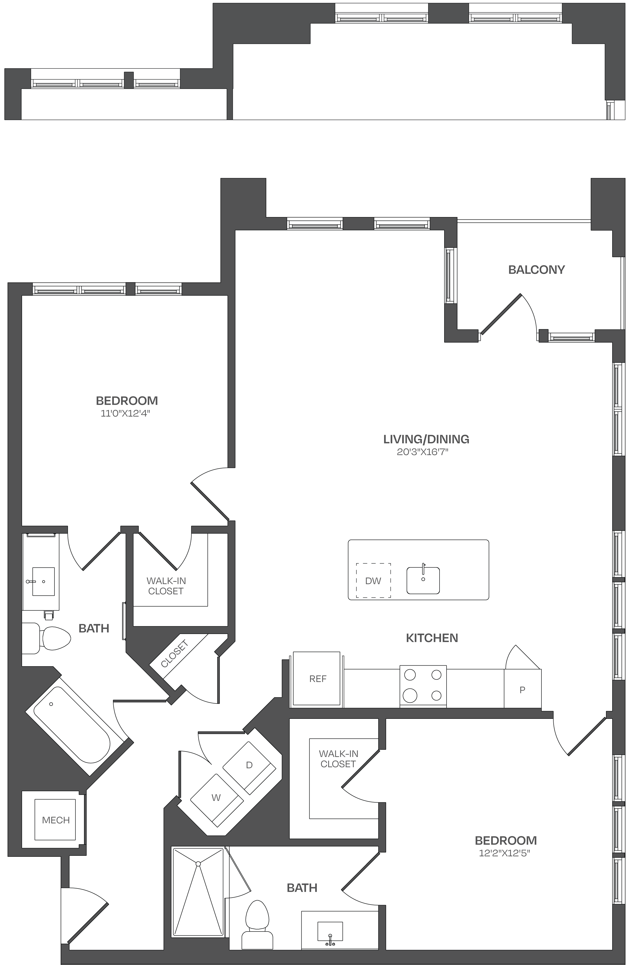 2 Bed/2 Bath-C21 floor plan