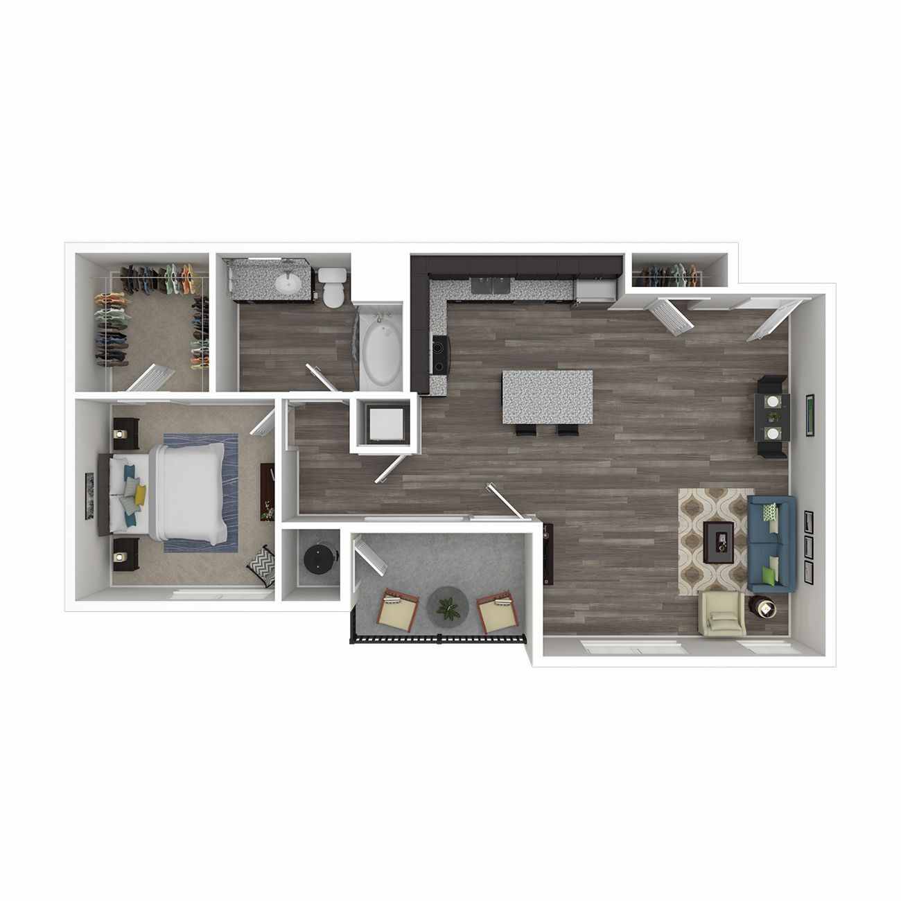 Crossing floor plan