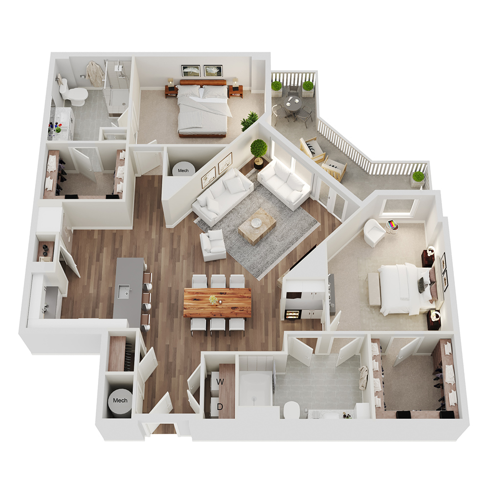 2E floor plan