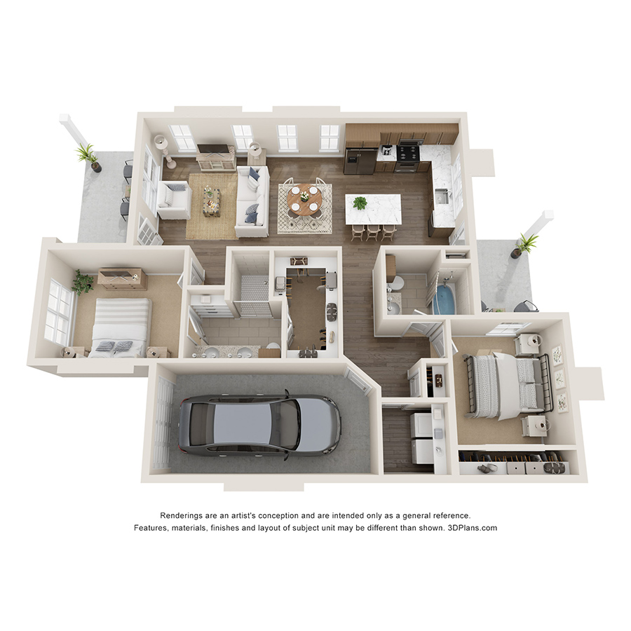 Oak floor plan