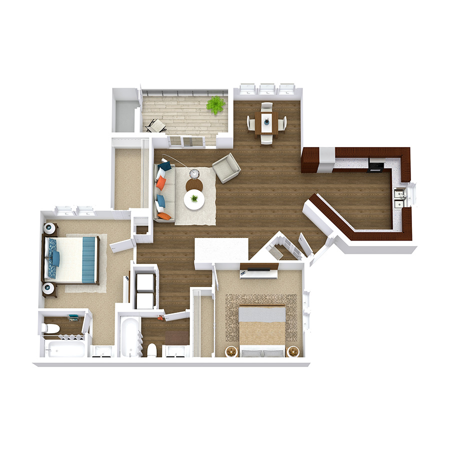 2B floor plan