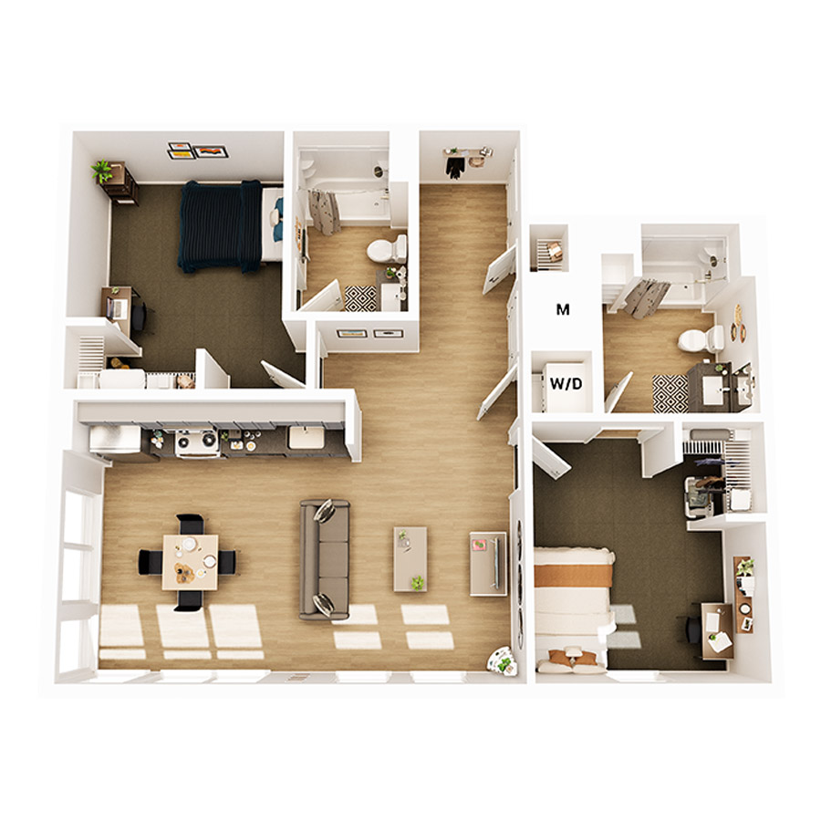 B2A floor plan
