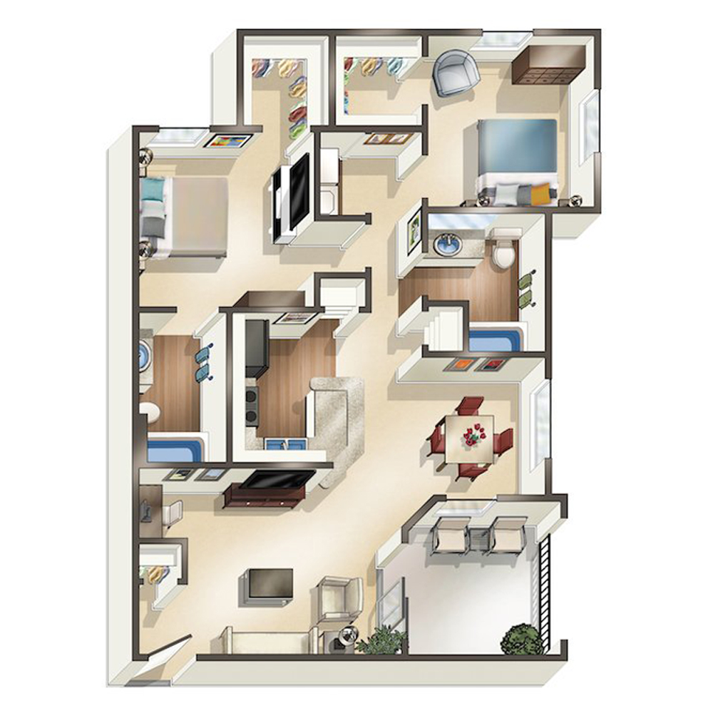 B2A floor plan