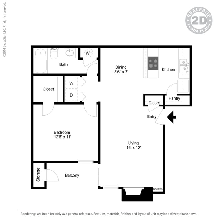 A2 floor plan