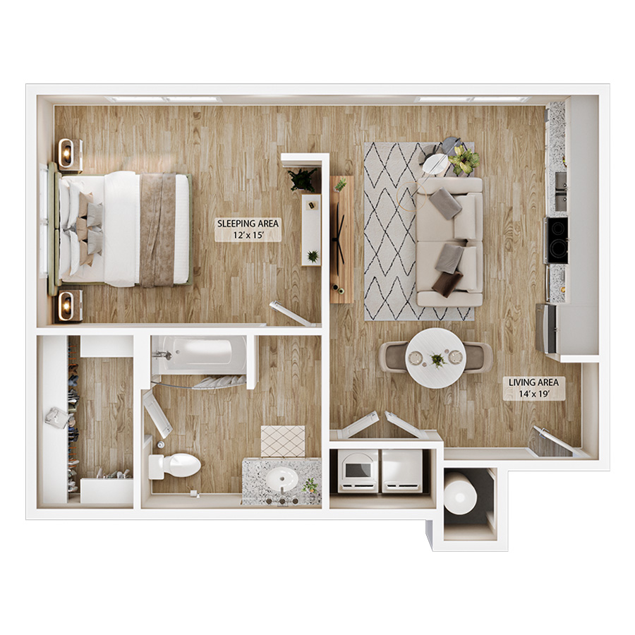 Studio Vale Summit floor plan
