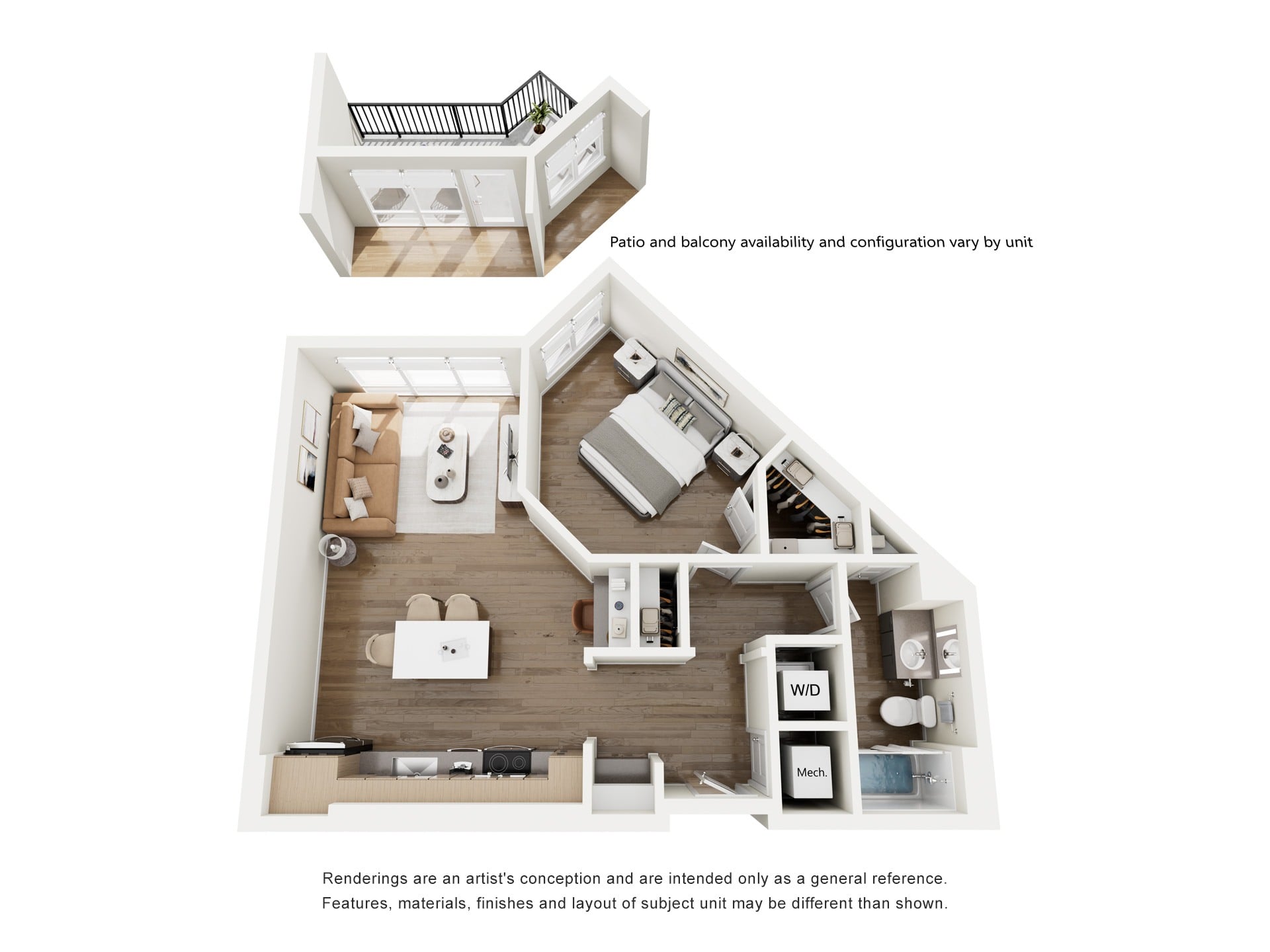 1B floor plan