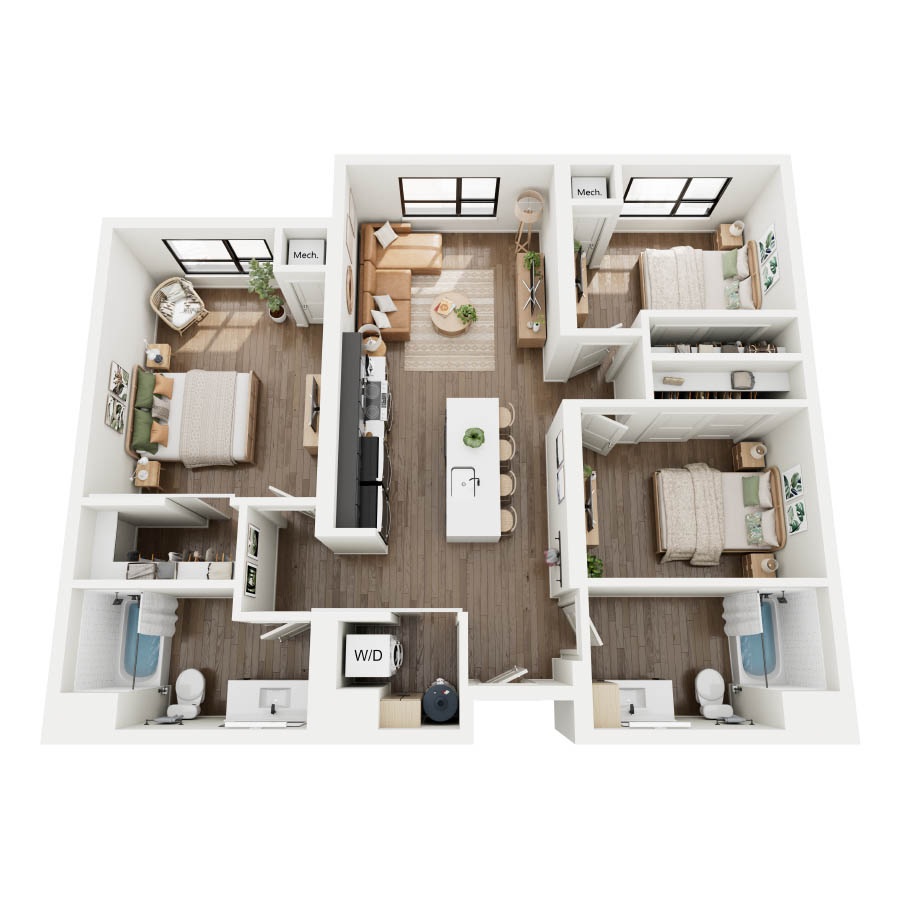 3B1 floor plan