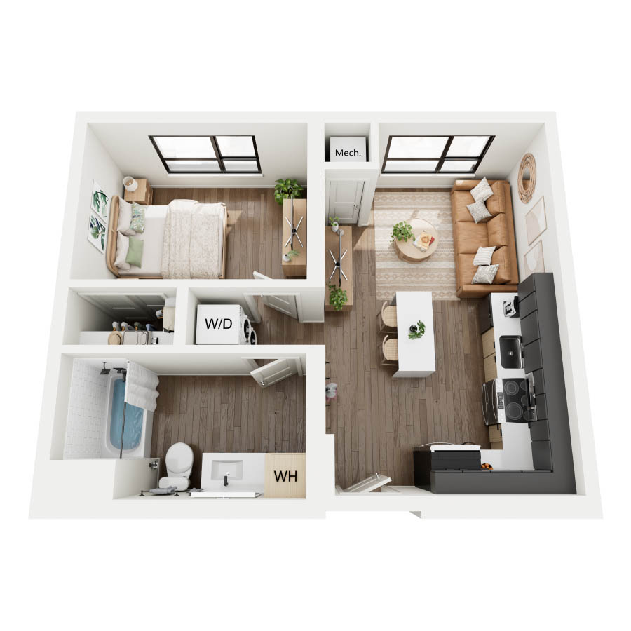 1B2 floor plan