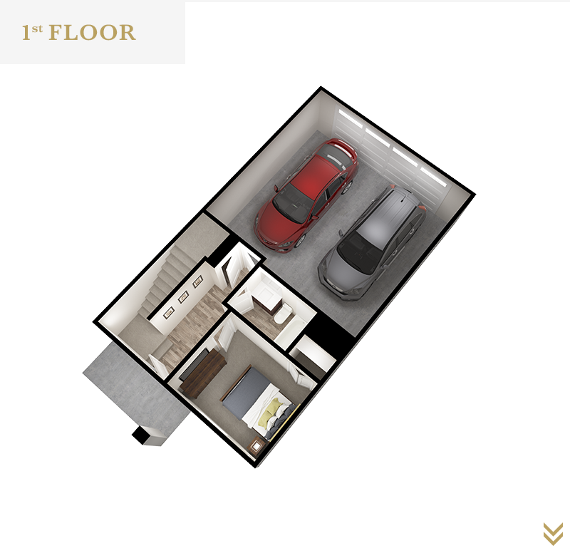 Big Sky 2-Bed w/Unfinished Basement floor plan
