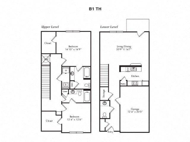 B1 TOWNHOUSE floor plan