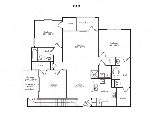 C1G floor plan