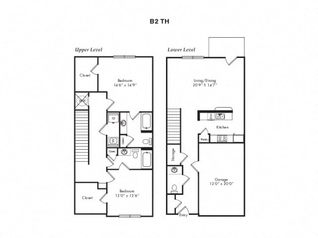 B2 TOWNHOUSE floor plan