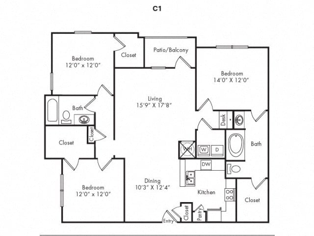 C1 floor plan