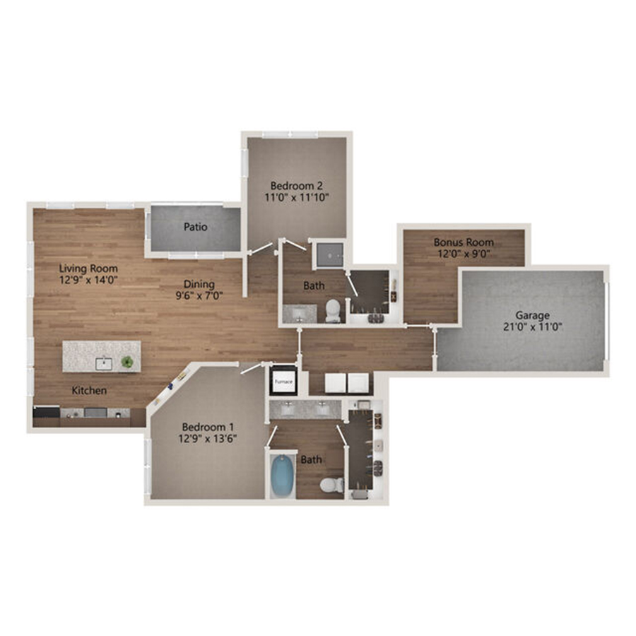 B1-G floor plan