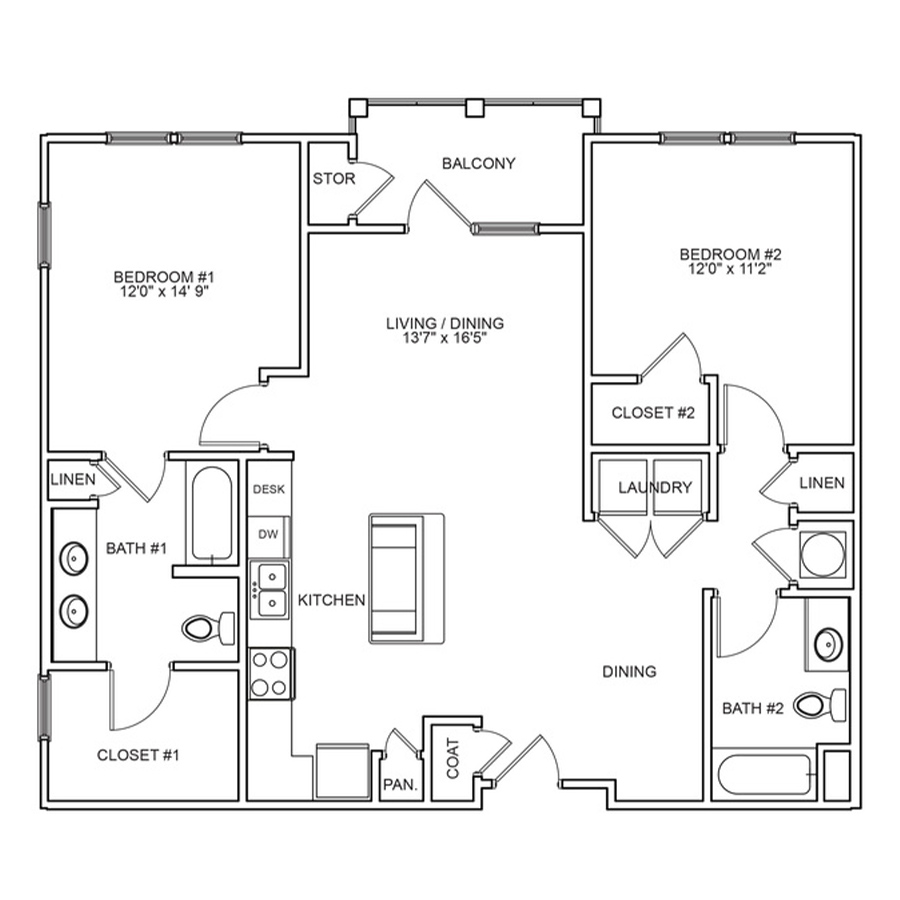 Capital Place II floor plan