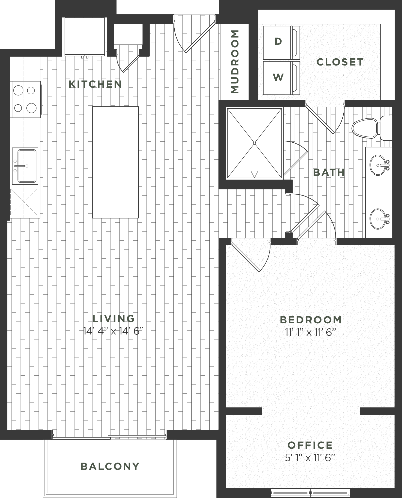 1C floor plan