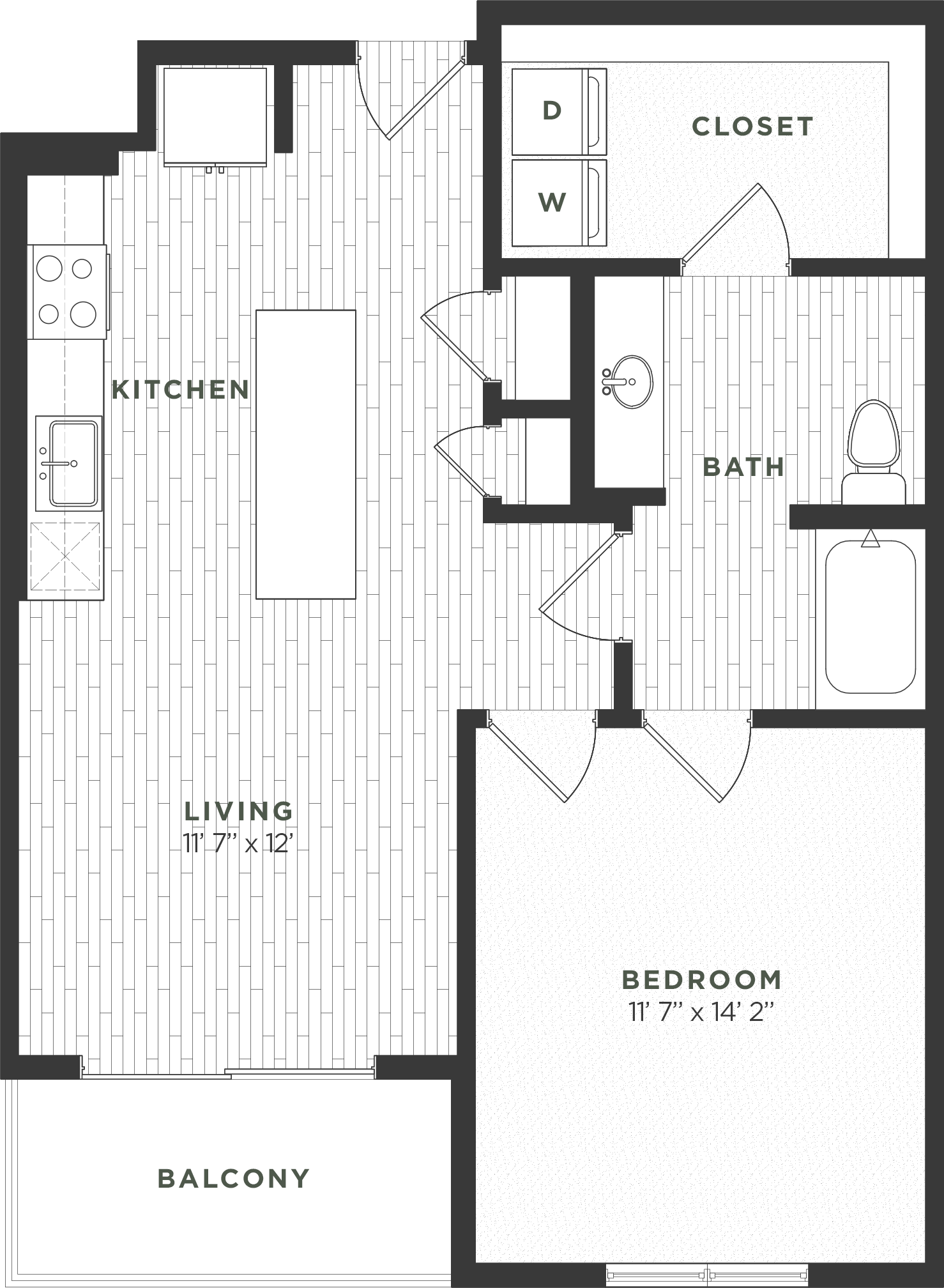 1B ANSI floor plan