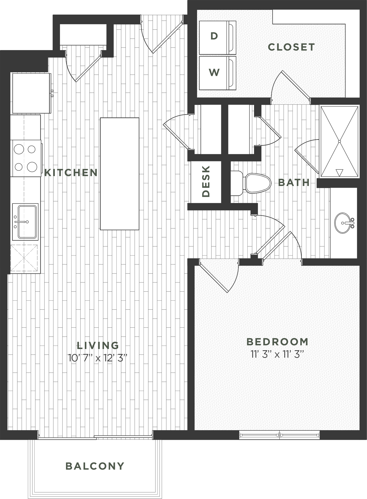 1B ALT2 floor plan