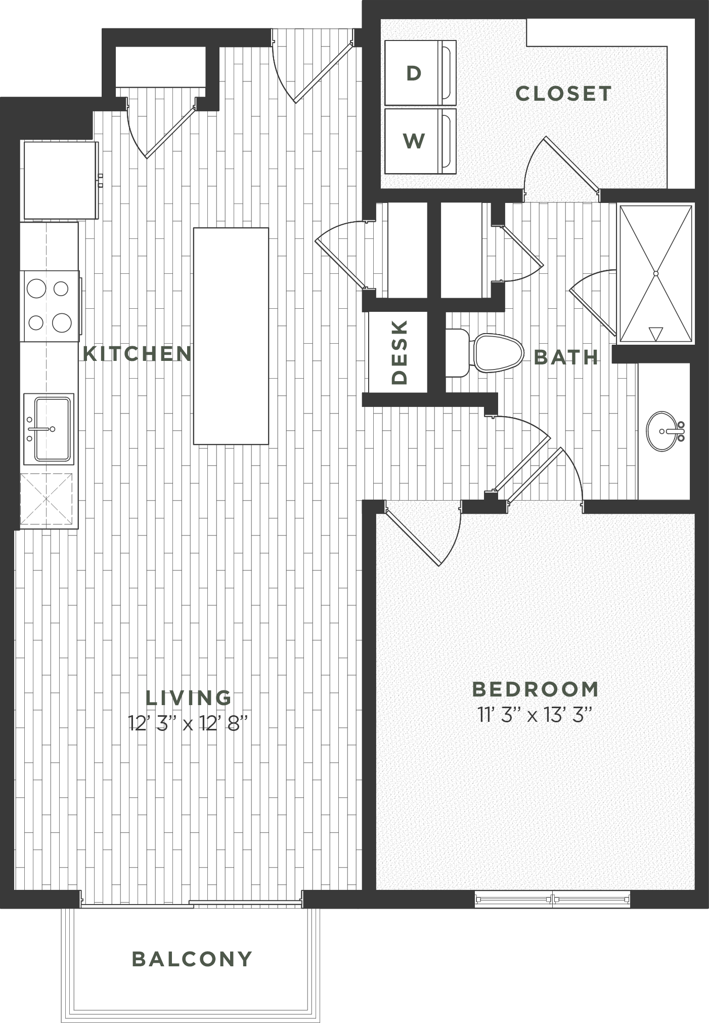 1B ALT floor plan