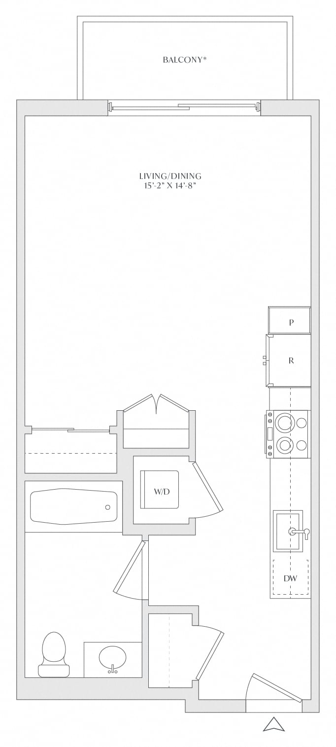 Studio-S1b floor plan