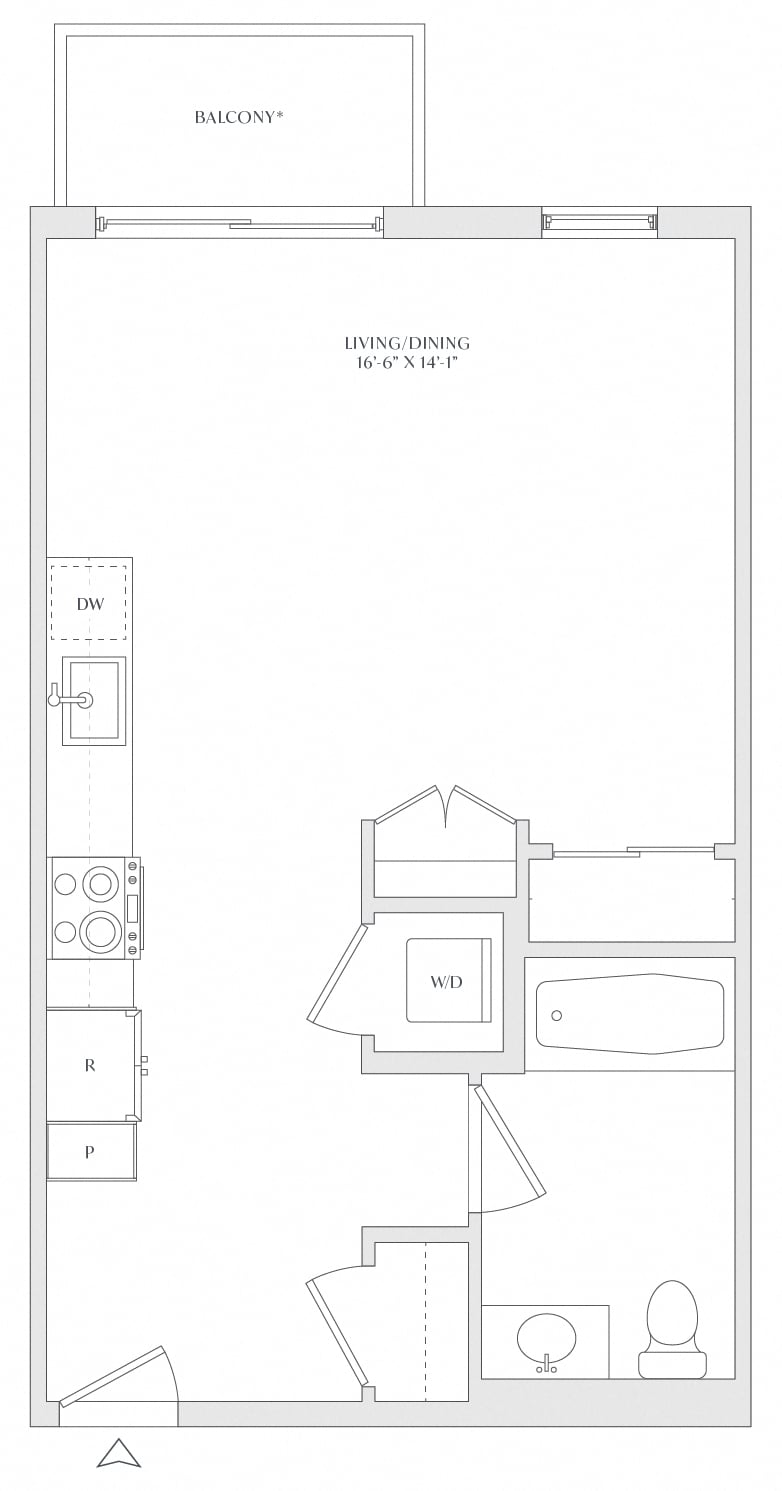 Studio-S2b floor plan