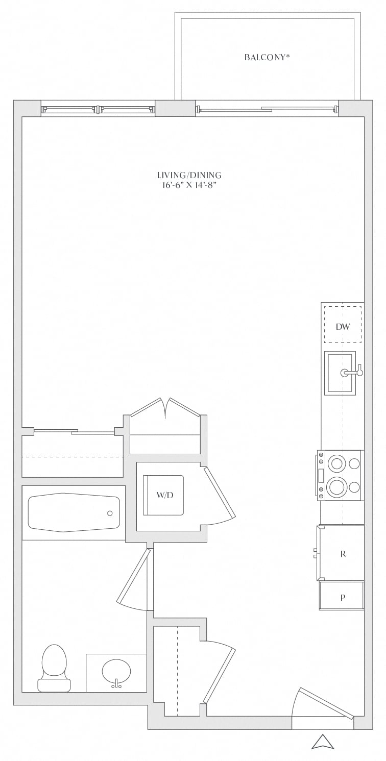 Studio-S2c floor plan