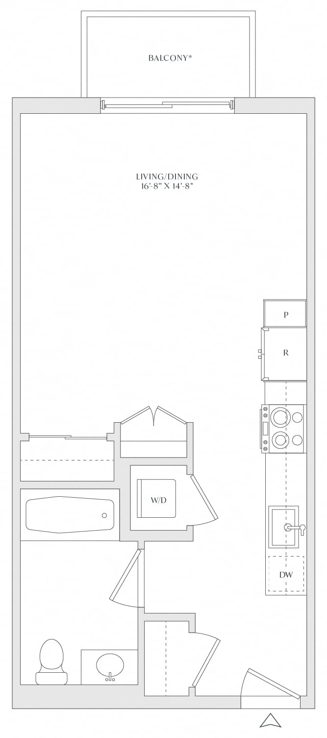 Studio-S1a floor plan