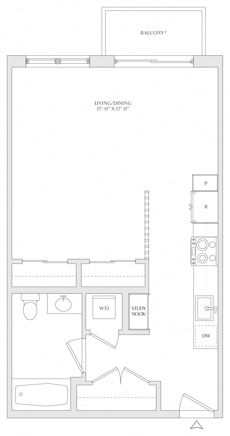 Studio-S3b floor plan