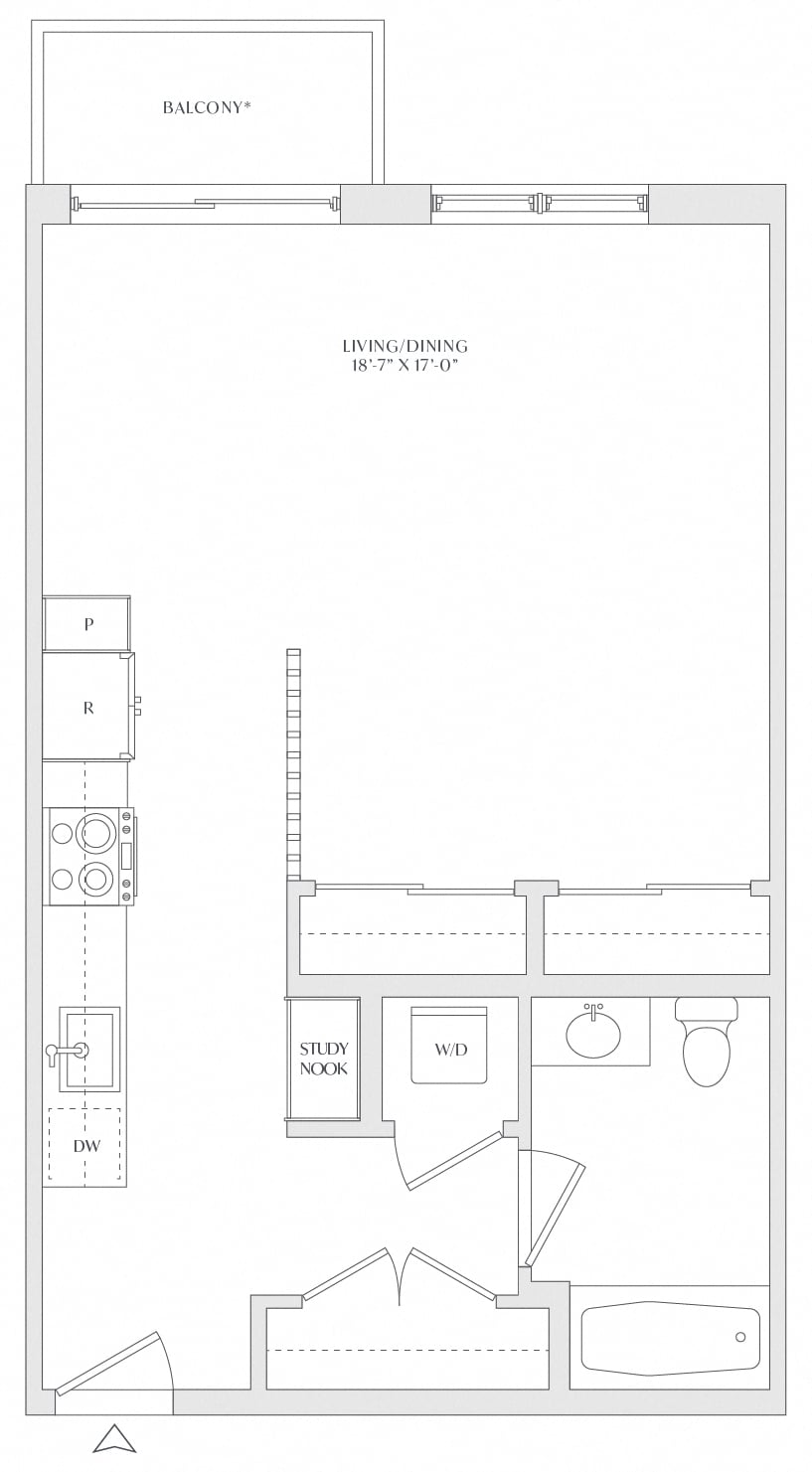Studio-S3a floor plan