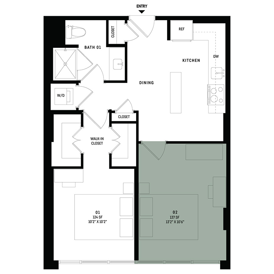 Co-Living B5R-Room 2 floor plan