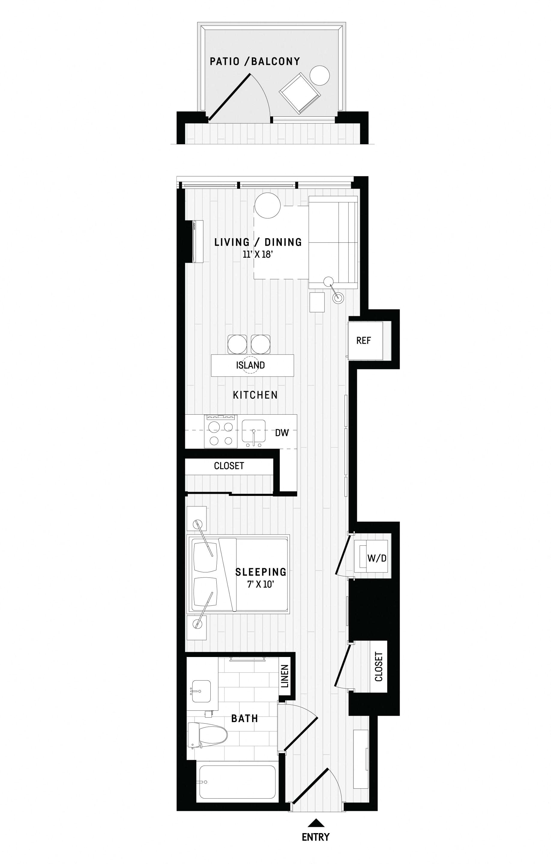 A2B - Studio Suite floor plan