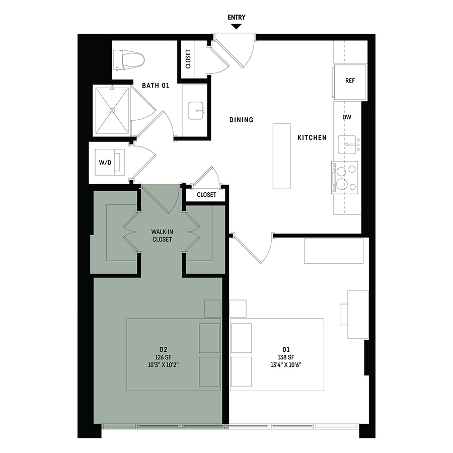 Co-Living B6A-AR-Room 2 floor plan