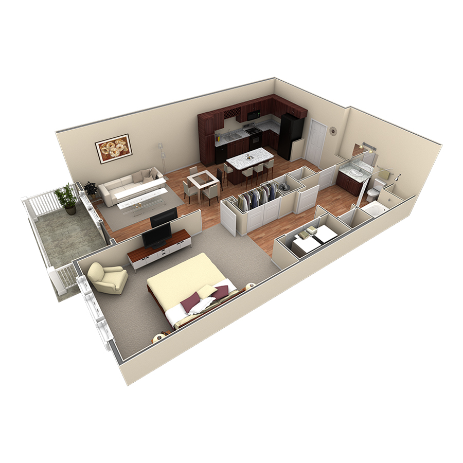 1 BR Premier Summit floor plan