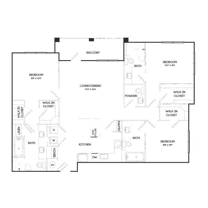 C1E floor plan
