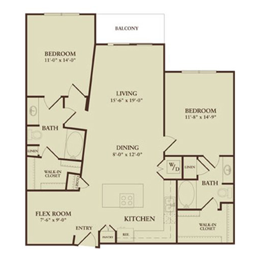 The Farmers Branch floor plan
